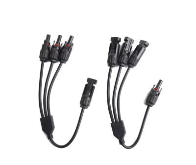 PECRON 5-Pin 1 to 4 Y Branch MC4 Parallel Cable