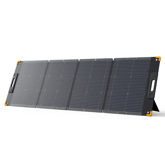 Foldable Pecron PV300 solar panel on a white background